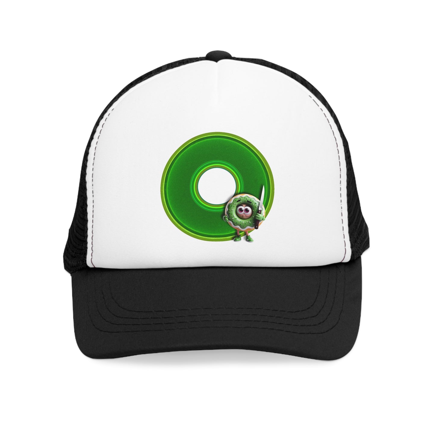 Lumpy Trucker Hat - "My Phriend the Donut" - variant 2 - green donut