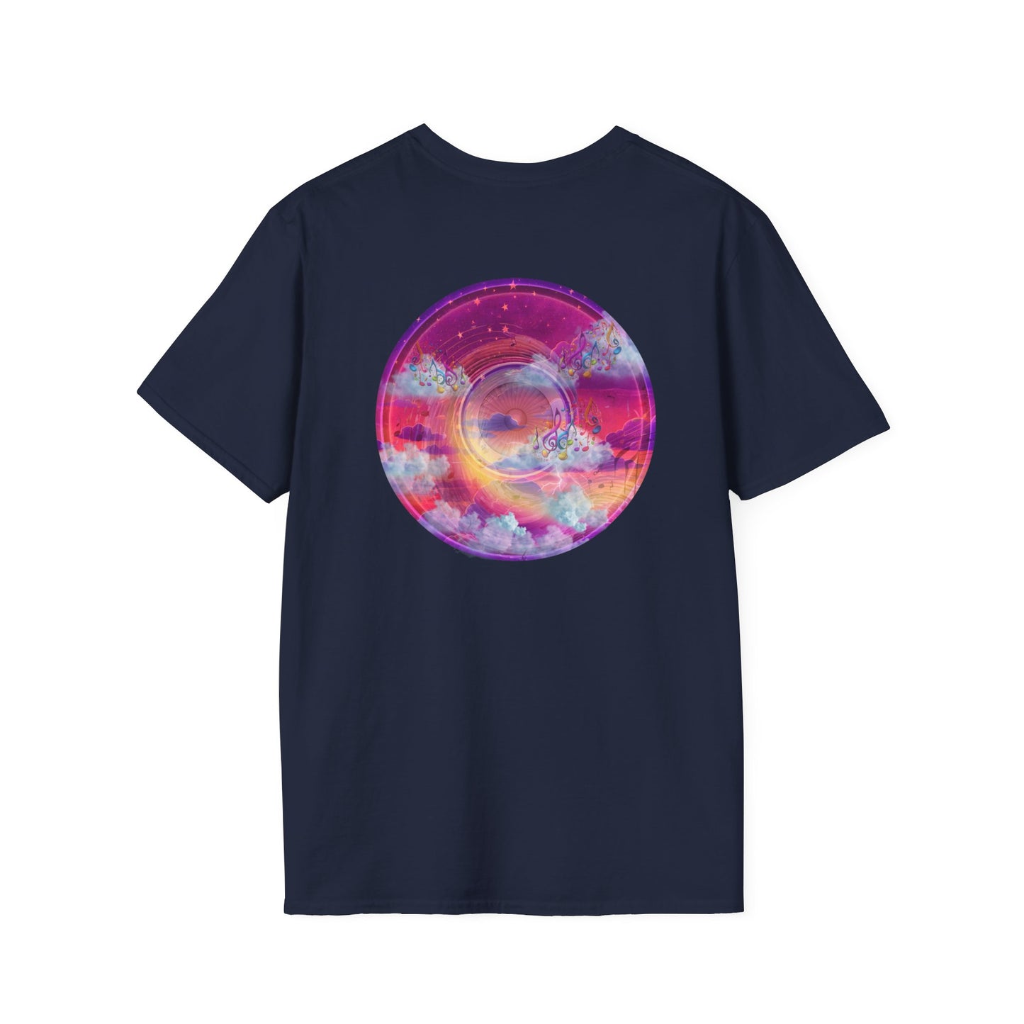 Classic Donut Tee - Unisex Soft-Style - "Conjurers of Donuts" - series 1.0  - magenta/purple donut