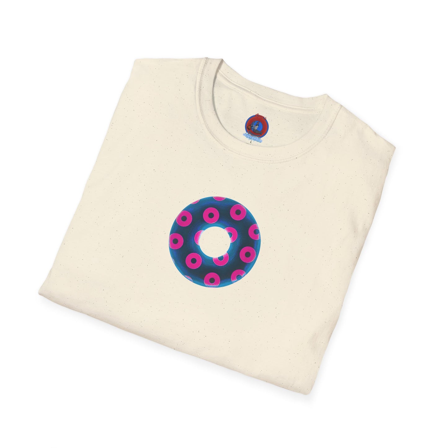 Plain Donuts/Unisex Soft-Style - "Plain Blimpy Paradoxical Donuts" - royal blue/vivid magenta donuts