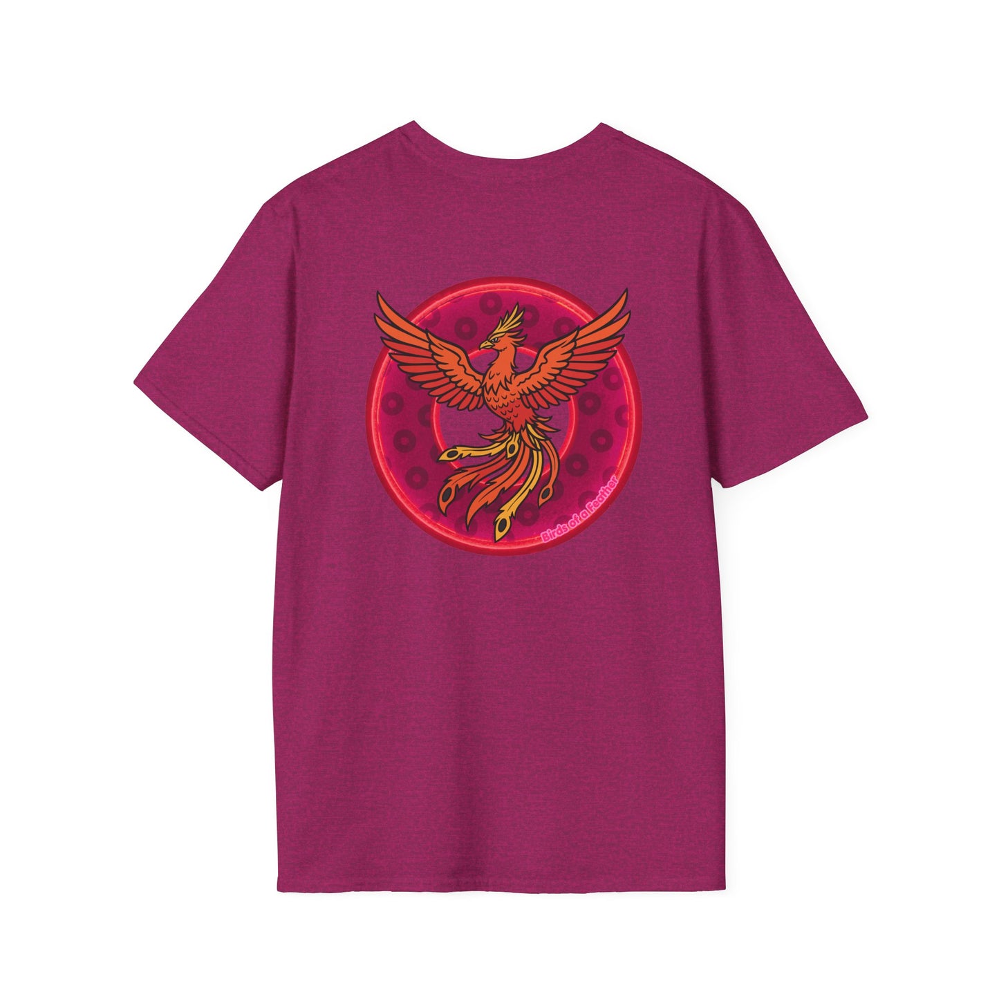 Classic Donut Tee - Unisex Soft-Style - "Invitation for Donuts & Tea" - light purple/purple paradox donut - variant 2