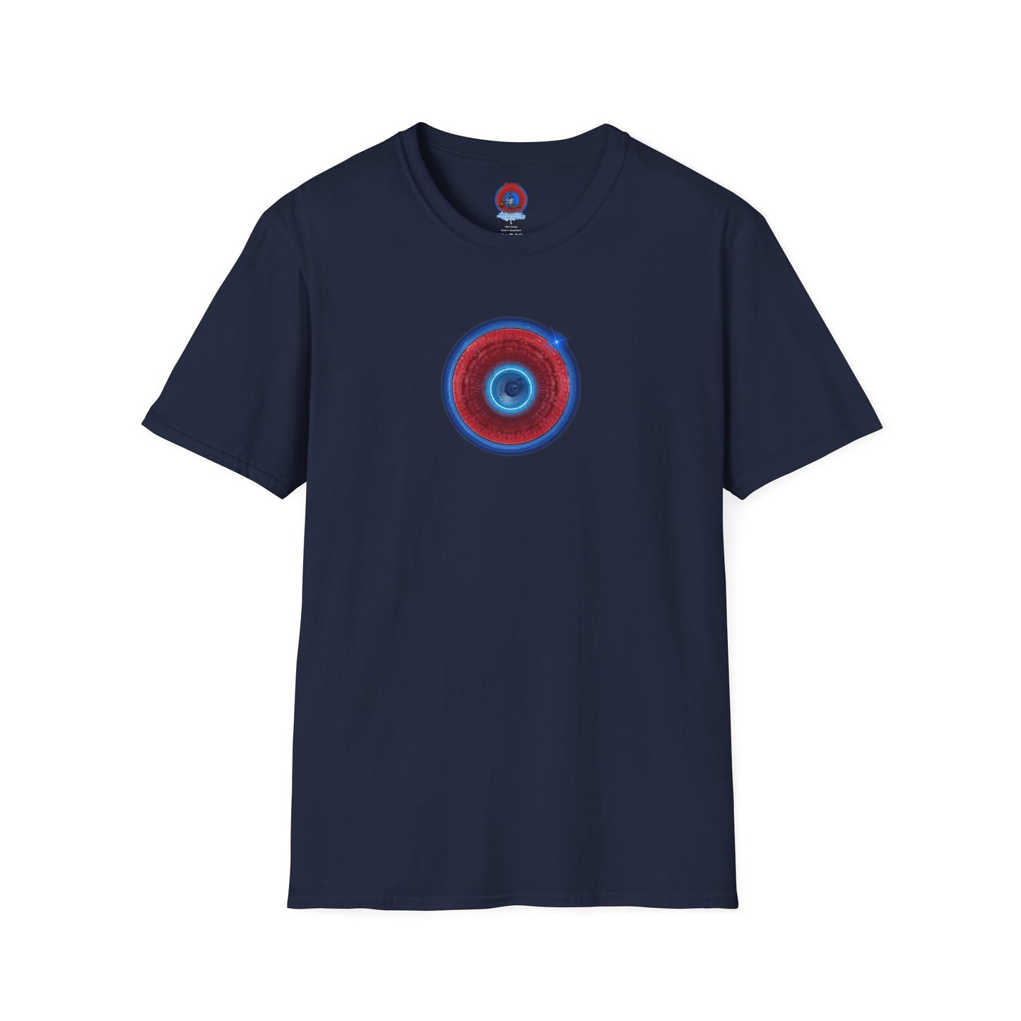 Classic Donut Tee - Unisex Soft-Style - "Homer's Perfect Donut" - series 1.0  - variant 2 - dark blue edging