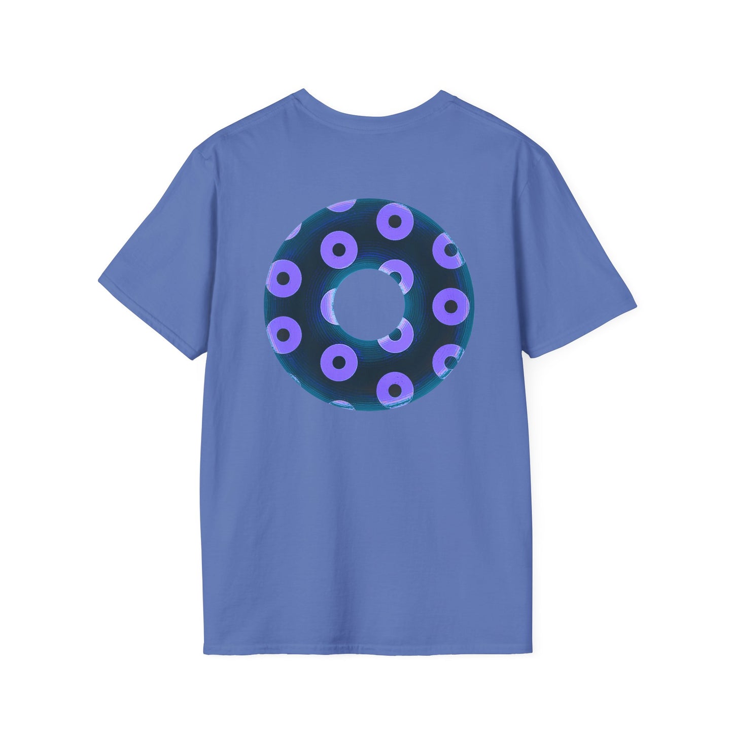Plain Donuts/Unisex Soft-Style - "Plain Blimpy Paradoxical Donuts" - dark blue/bright purple donuts
