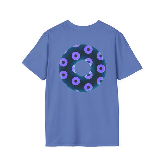 Plain Donuts/Unisex Soft-Style - "Plain Blimpy Paradoxical Donuts" - dark blue/bright purple donuts