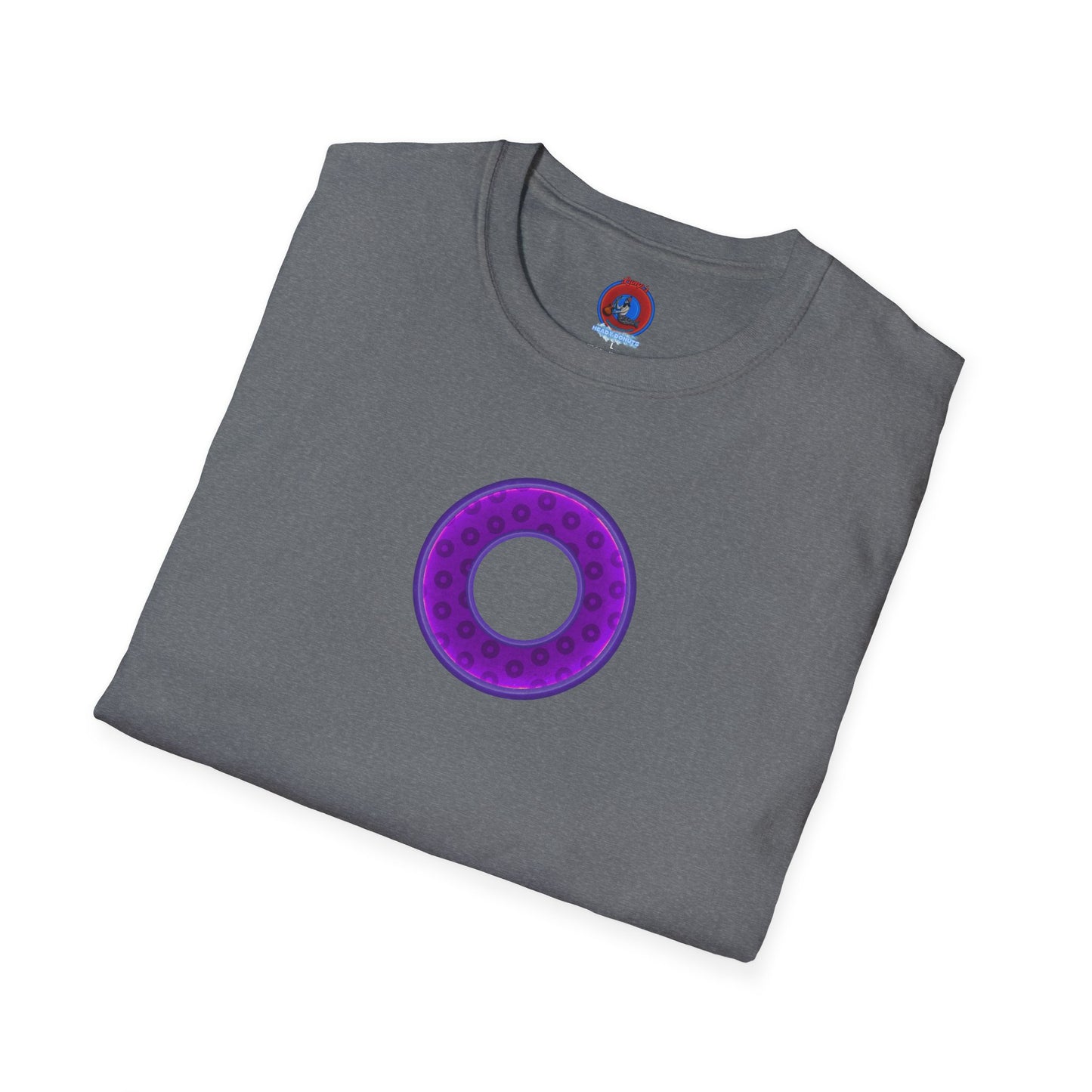 Plain Donuts/Unisex Soft-Style - "Plain Wide Mouthed Paradoxical Donuts" - purple/dark purple donuts