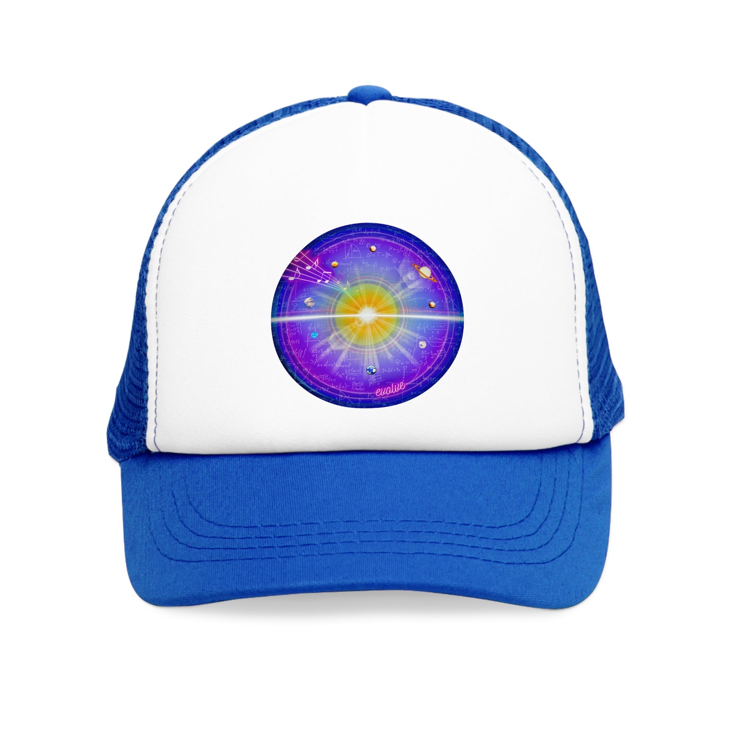 Lumpy Trucker Hat - "Quite profound Mathematics" - space/solar donut