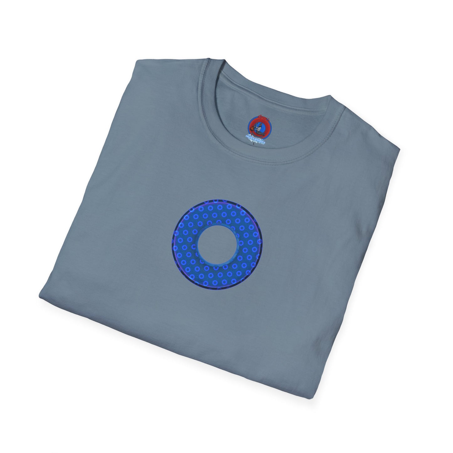 Plain Donuts/Unisex Soft-Style - "Plain Electric Paradoxical Donuts" - royal blue/dark blue donuts