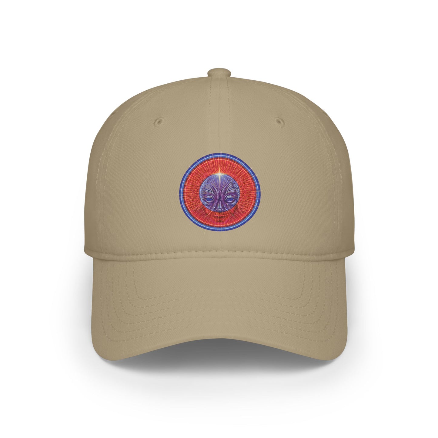 Lumpy Donut Baseball Cap - "Conjurers' of Awesome Donut Cap" - variant 1 - rustic red donut w/