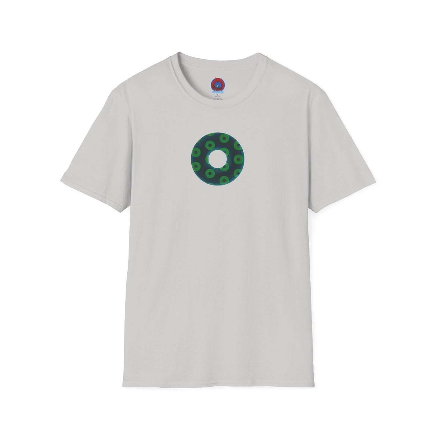 Plain Donuts/Unisex Soft-Style - "Plain Blimpy Paradoxical Donuts" - dark green/light green donuts