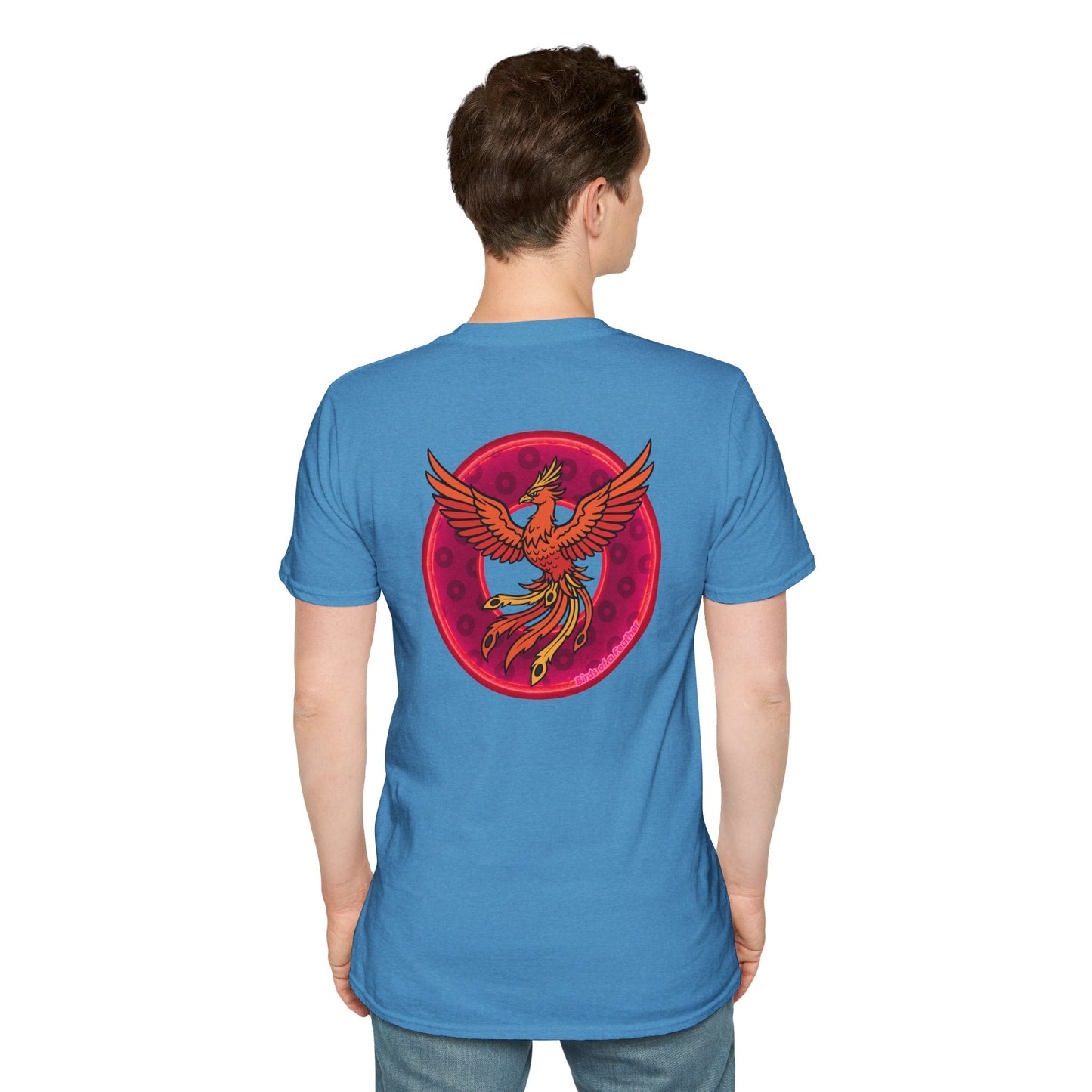 Classic Donut Tee - Unisex Soft-Style - "Invitation for Donuts & Tea" - light purple/purple paradox donut - variant 2