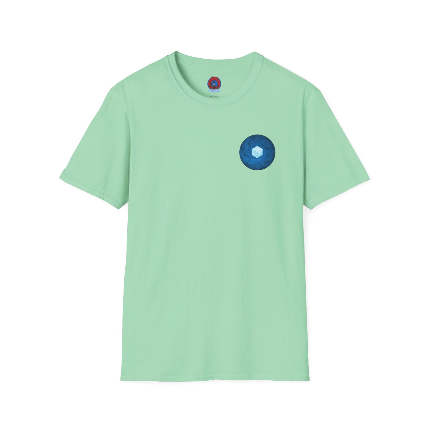 Classic Donut Tee - Unisex Soft-Style - "It's Ice... Cube's Donut" - variant 2 - blue cubed donut