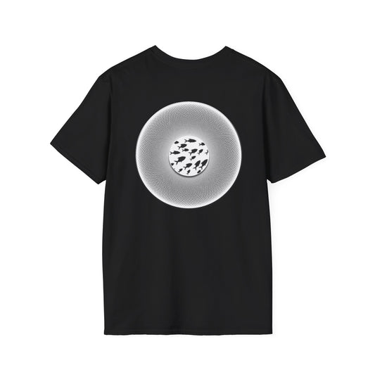 Classic Donut Tee - Unisex Soft-Style - "If I'm Swimming By" - variant 1 - white - textured donut