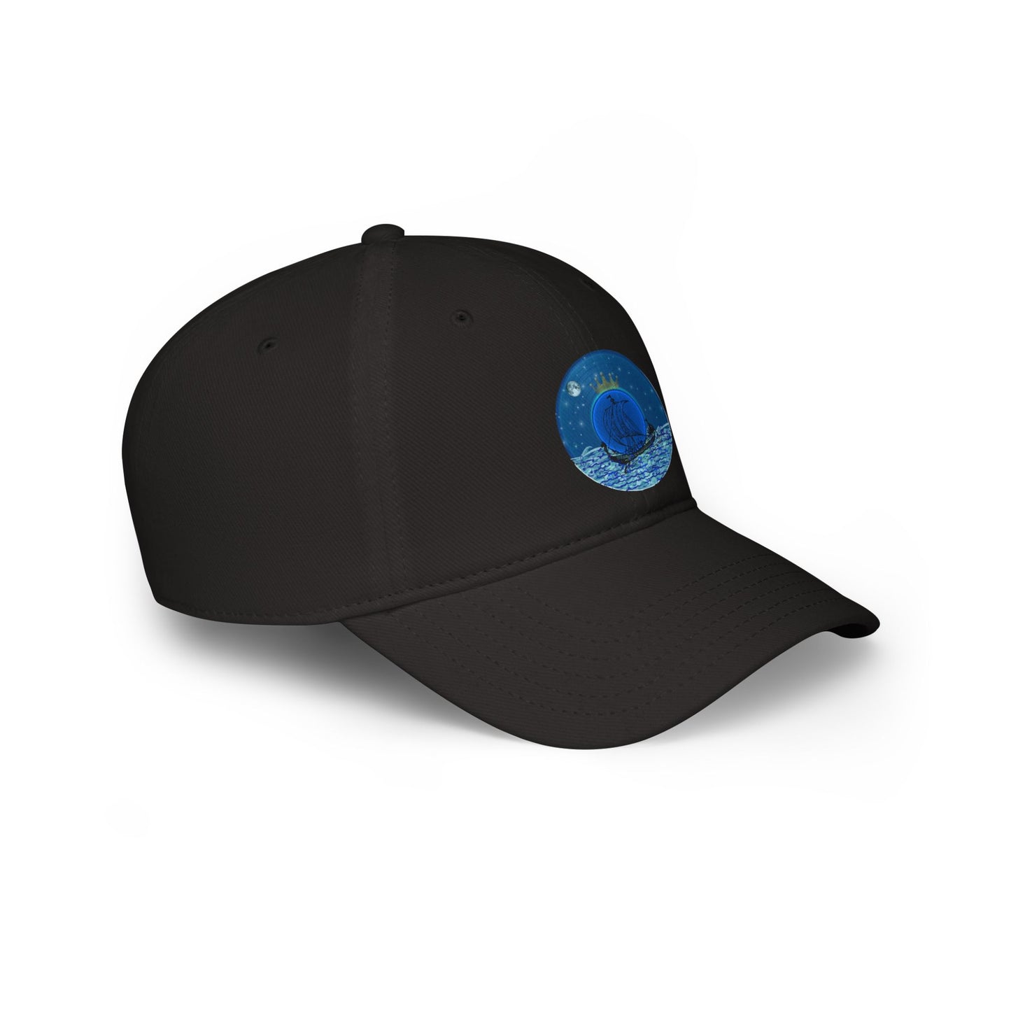 Lumpy Donut Baseball Cap - "The Official Donut of the Prince" - blue vivid donut w/