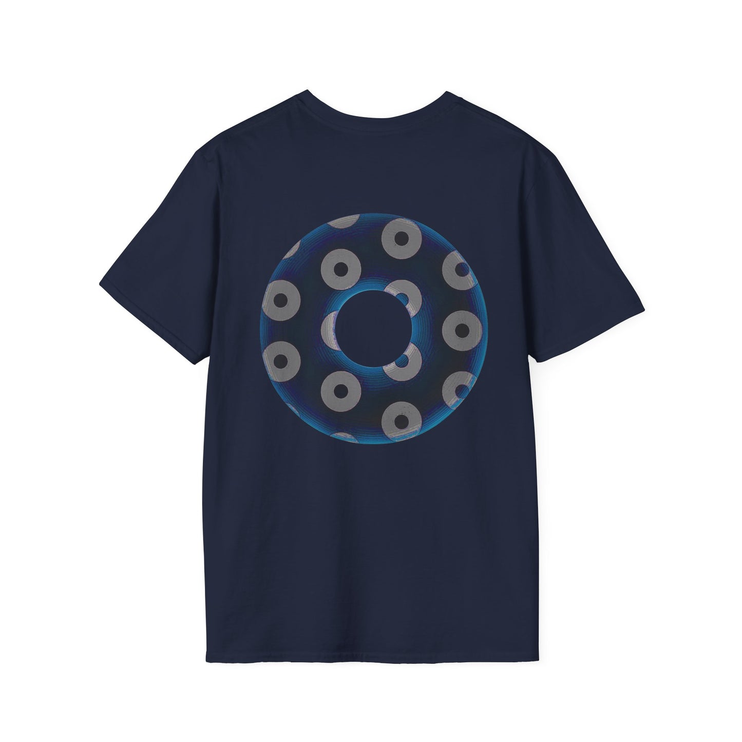 Plain Donuts/Unisex Soft-Style - "Plain Blimpy Paradoxical Donuts" - dark blue/gray donuts