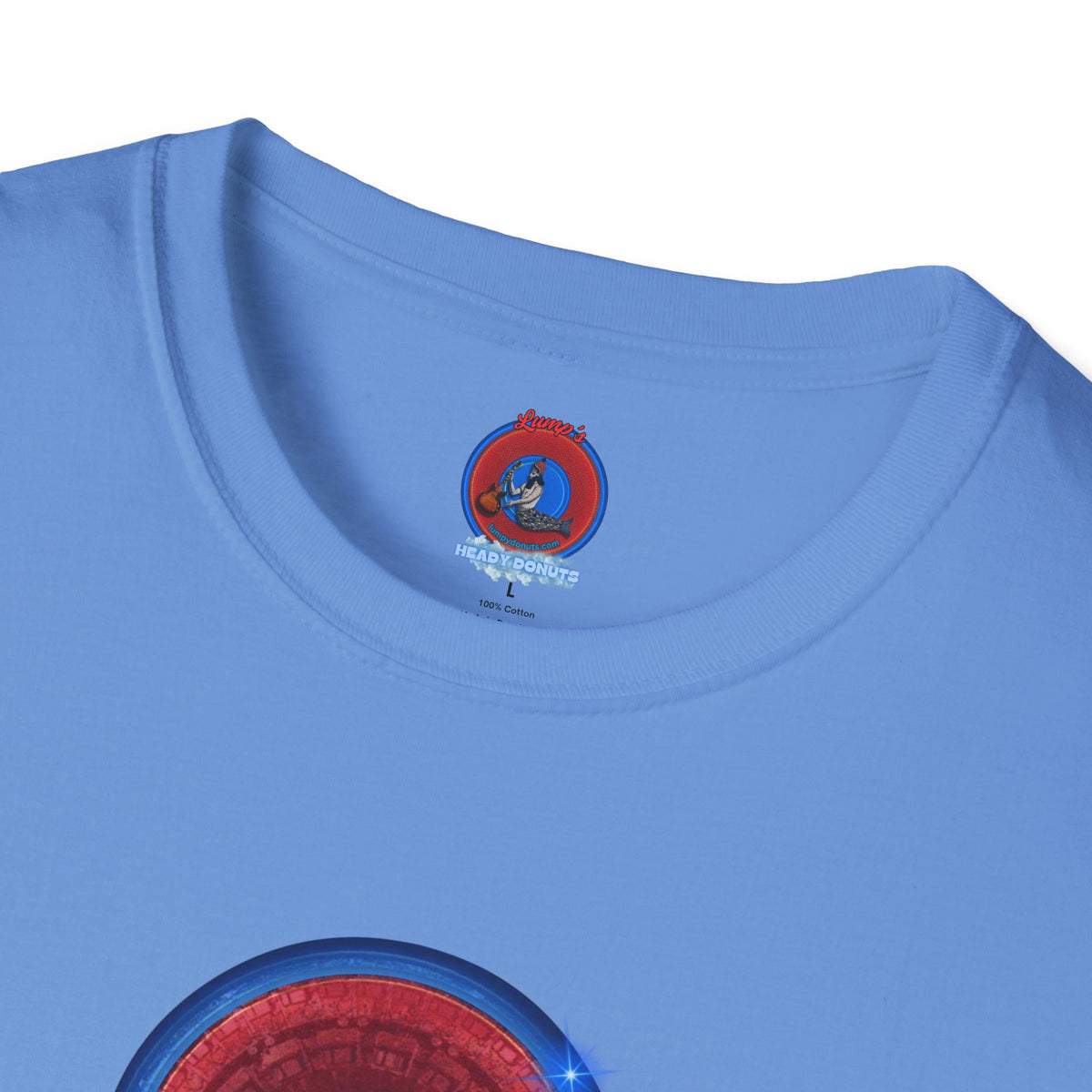 Classic Donut Tee - Unisex Soft-Style - "Homer's Perfect Donut" - series 1.0  - variant 2 - dark blue edging