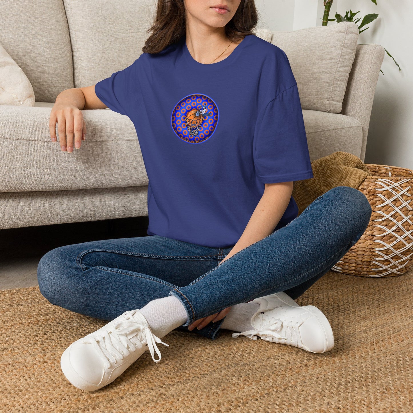 Classic Donut Tee - Unisex Soft-Style - "Diedrich Knickerbocker's Donut" - blue/orange caviar paradox donut - variant 2