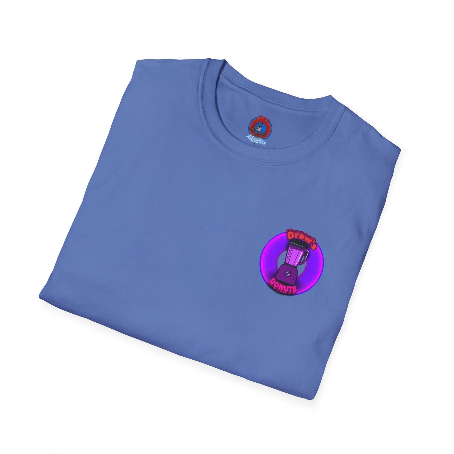 Classic Donut Tee - Unisex Soft-Style - "Drew's Donuts" - series 1.0 - purple donut