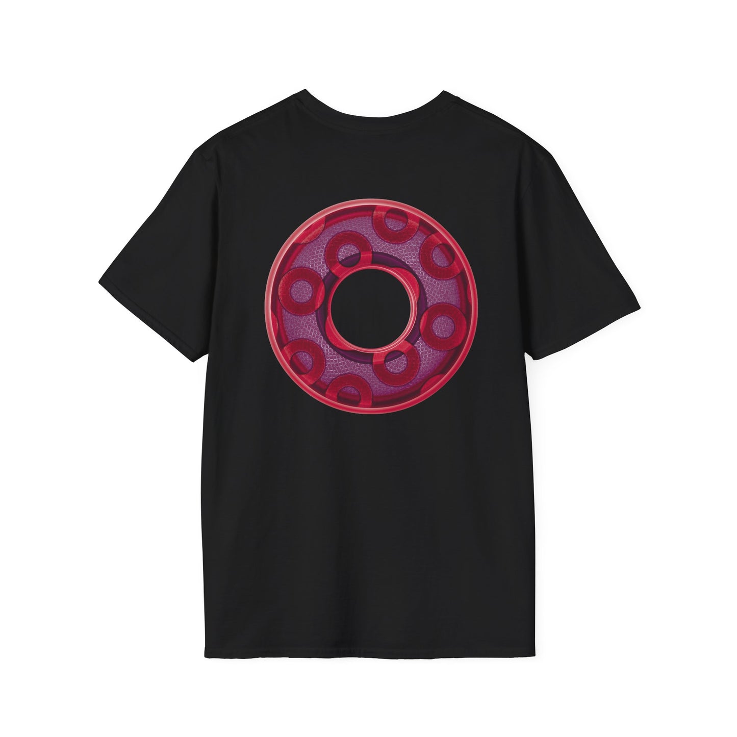 Plain Donuts/Unisex Soft-Style - "Plain Rustic Paradoxical Donuts" - mauve/purple donuts