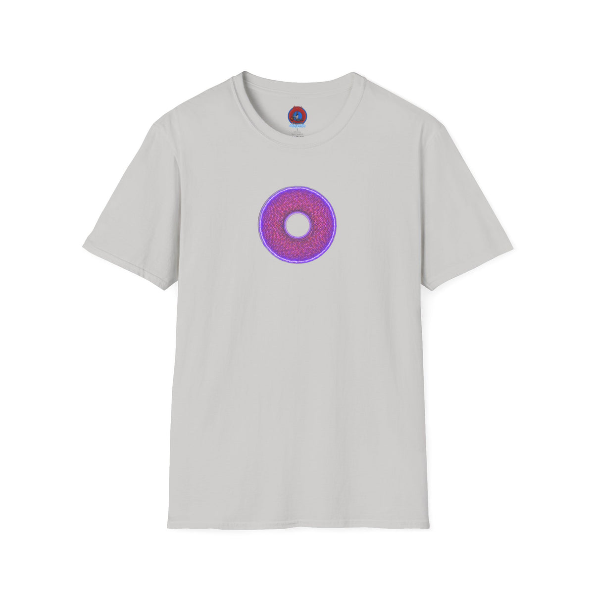 Classic Donut Tee - Unisex Soft-Style - "The Frankenstein Donut - It's Alive! " - series 1.0  - purple-ish donut