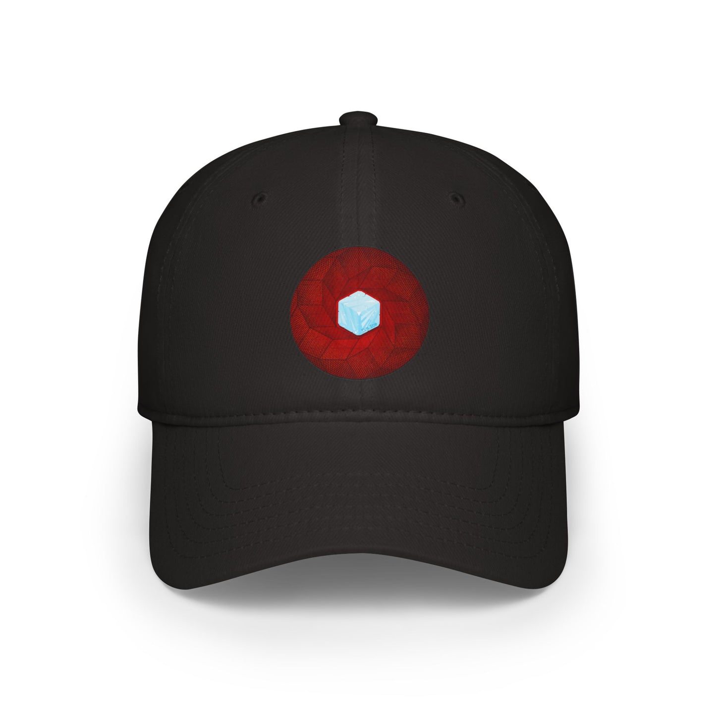 Lumpy Donut Baseball Cap - "It's Ice... Cube's Donut Cap" - variant 1 - red cube donut w/