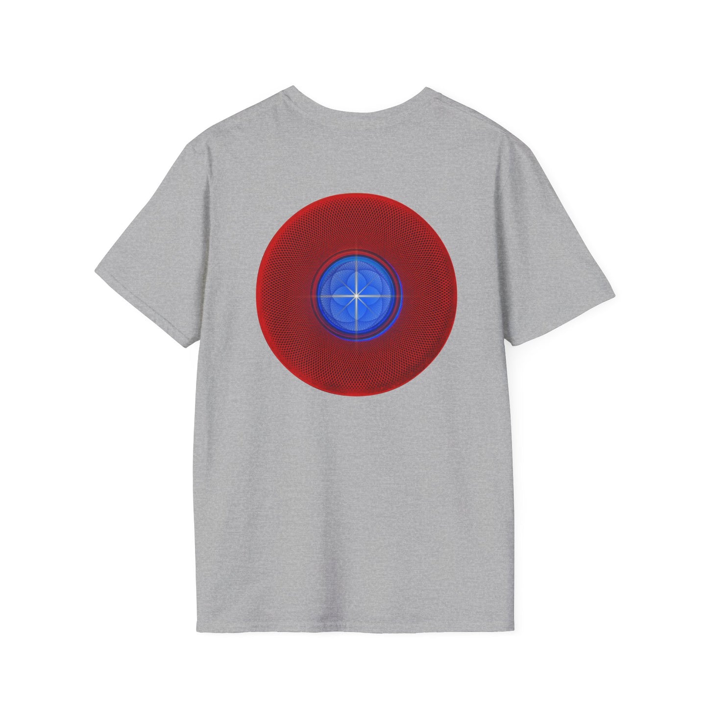 Classic Donut Tee - Unisex Soft-Style - "The Geometrical Donut" - series 1.0 - red donut