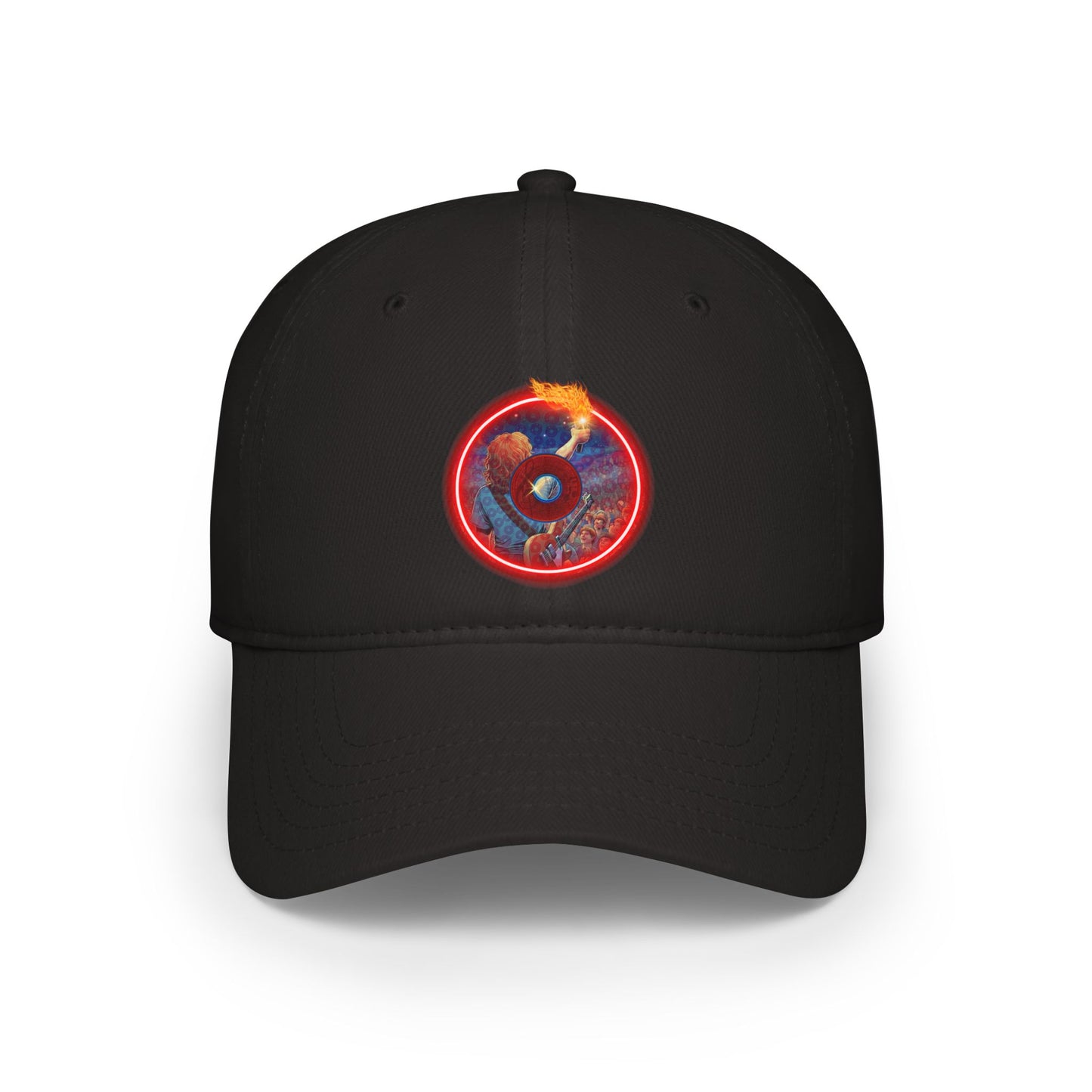 Lumpy Donut Baseball Cap - "Torchbearer's Donut" - pic donut w/