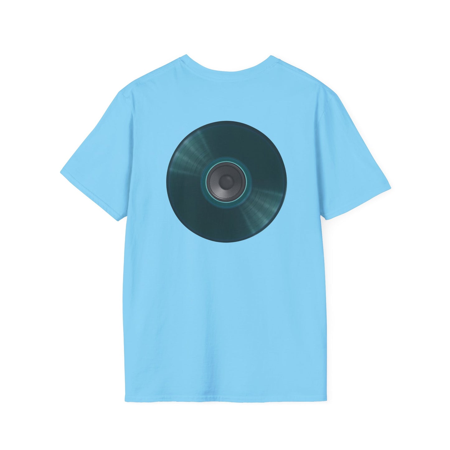Classic Donut Tee - Unisex Soft-Style - "The Plain Record Donut" - series 1.0 - dark teal green