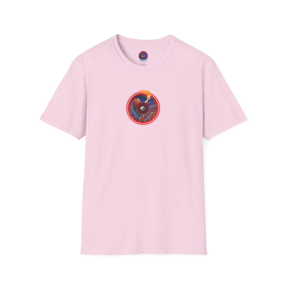 Classic Donut Tee - Unisex Soft-Style - "Torchbearer's Donut " - red donut