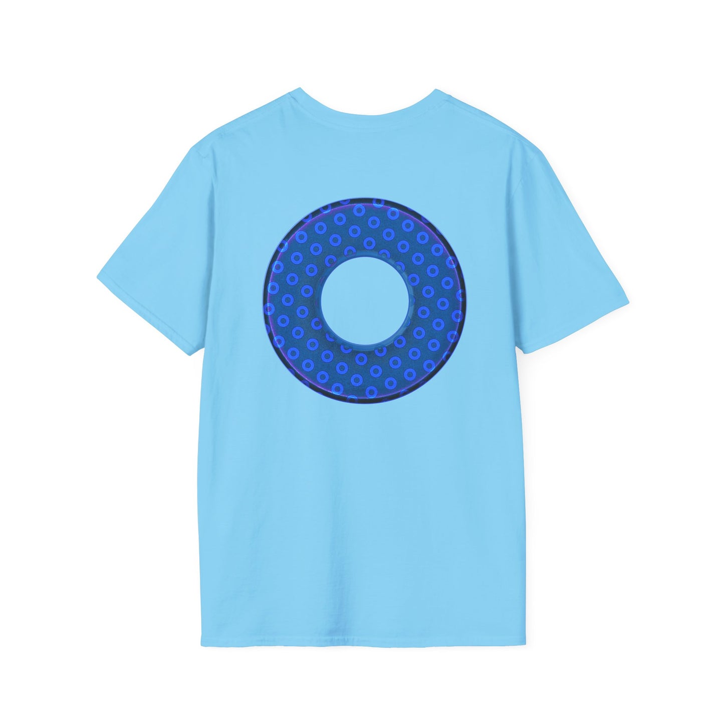 Plain Donuts/Unisex Soft-Style - "Plain Electric Paradoxical Donuts" - royal blue/dark blue donuts