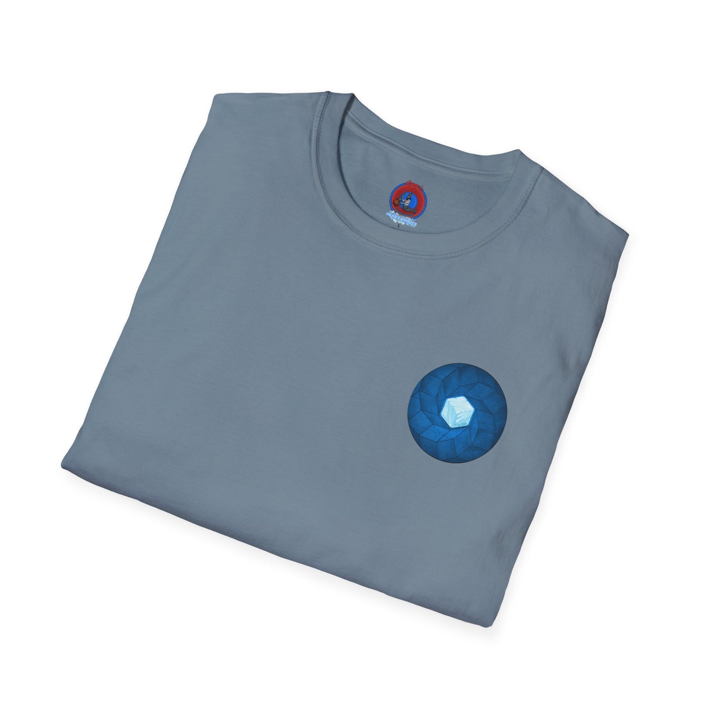 Classic Donut Tee - Unisex Soft-Style - "It's Ice... Cube's Donut" - variant 2 - blue cubed donut