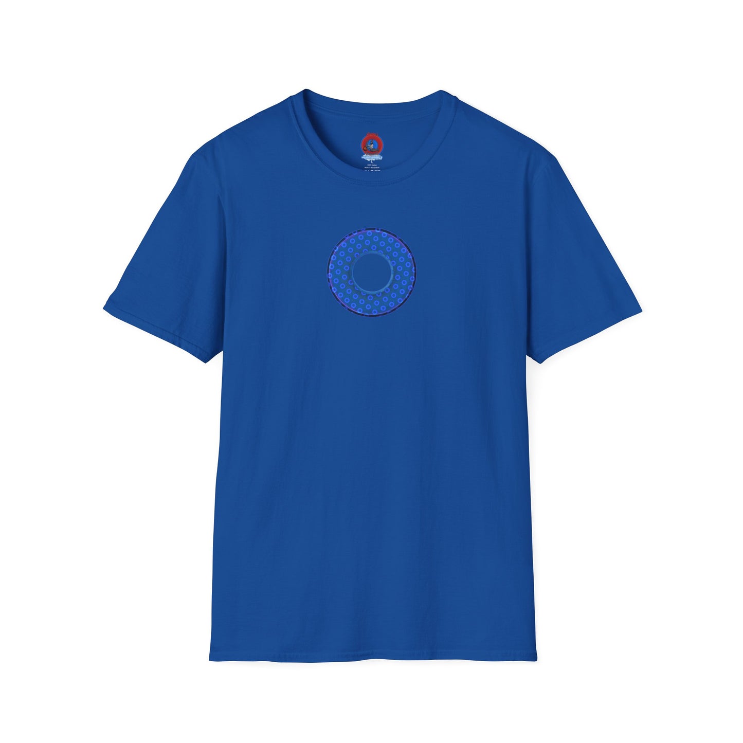 Plain Donuts/Unisex Soft-Style - "Plain Electric Paradoxical Donuts" - royal blue/dark blue donuts