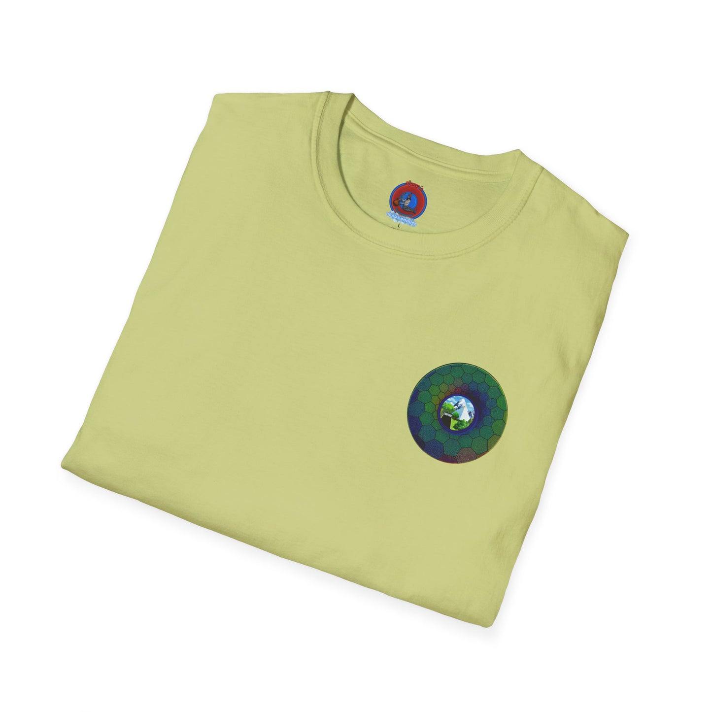 Classic Donut Tee - Unisex Soft-Style - "Mansions of South Park" - series 1.0 - variant 2 - green hexadonut