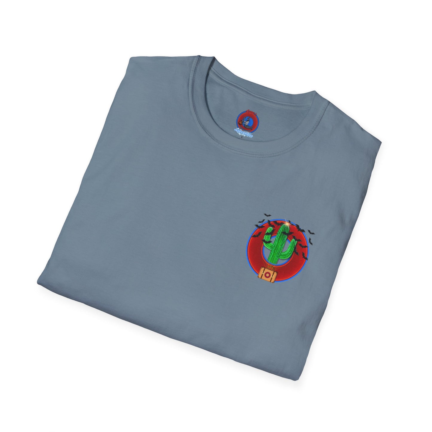 Classic Donut Tee - Unisex Soft-Style - "Raoul Duke's Sinfully Delicious Donut" - vivid red donut