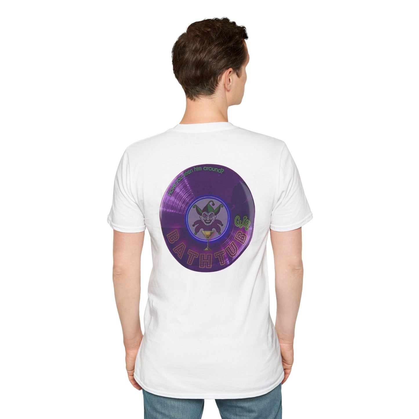 Classic Donut Tee - Unisex Soft-Style - "The Joker's Personal Tees - Troubadour Edition" - series 1.0 - variant 1 - purple donut