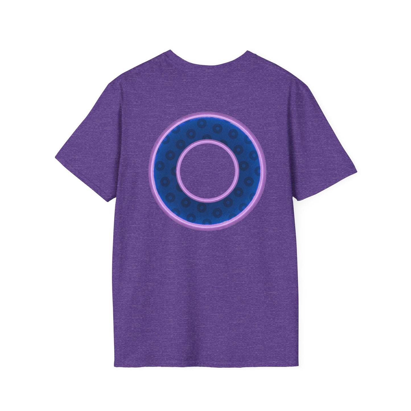 Plain Donuts/Unisex Soft-Style - "Plain Wide Mouthed Paradoxical Donuts" - dark blue/light purple donuts