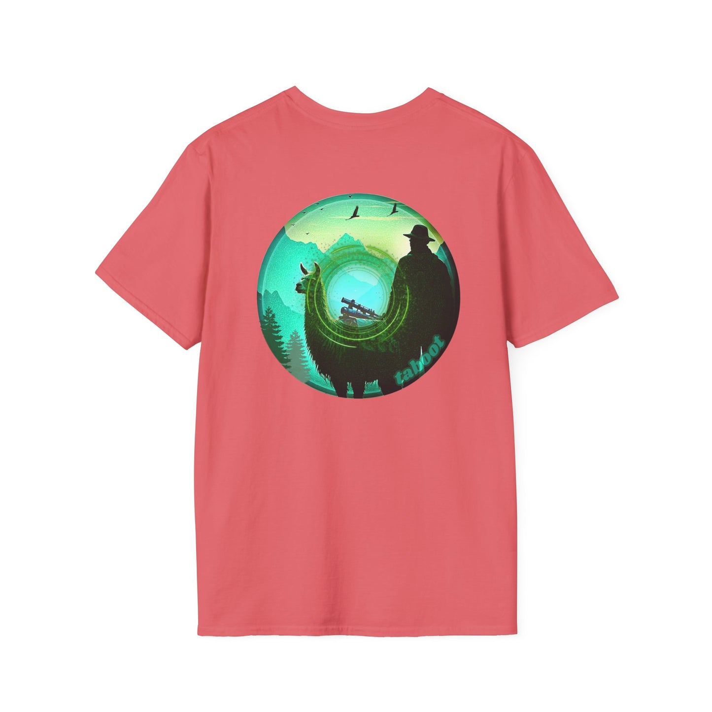 Classic Donut Tee - Unisex Soft-Style - "The Taboo(t) Donut" - green/picture donut