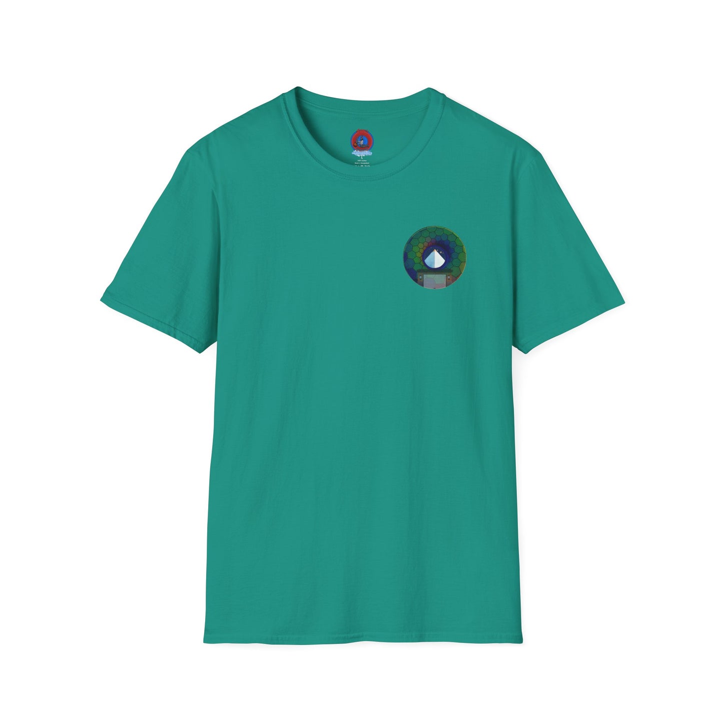 Classic Donut Tee - Unisex Soft-Style - "Limestone Donuts so Large" - variant 8 - green hexadonut w/garage
