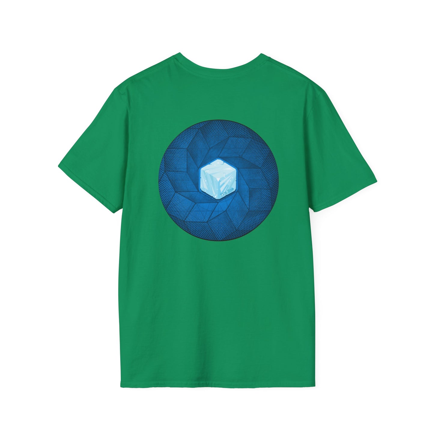 Classic Donut Tee - Unisex Soft-Style - "It's Ice... Cube's Donut" - variant 2 - blue cubed donut