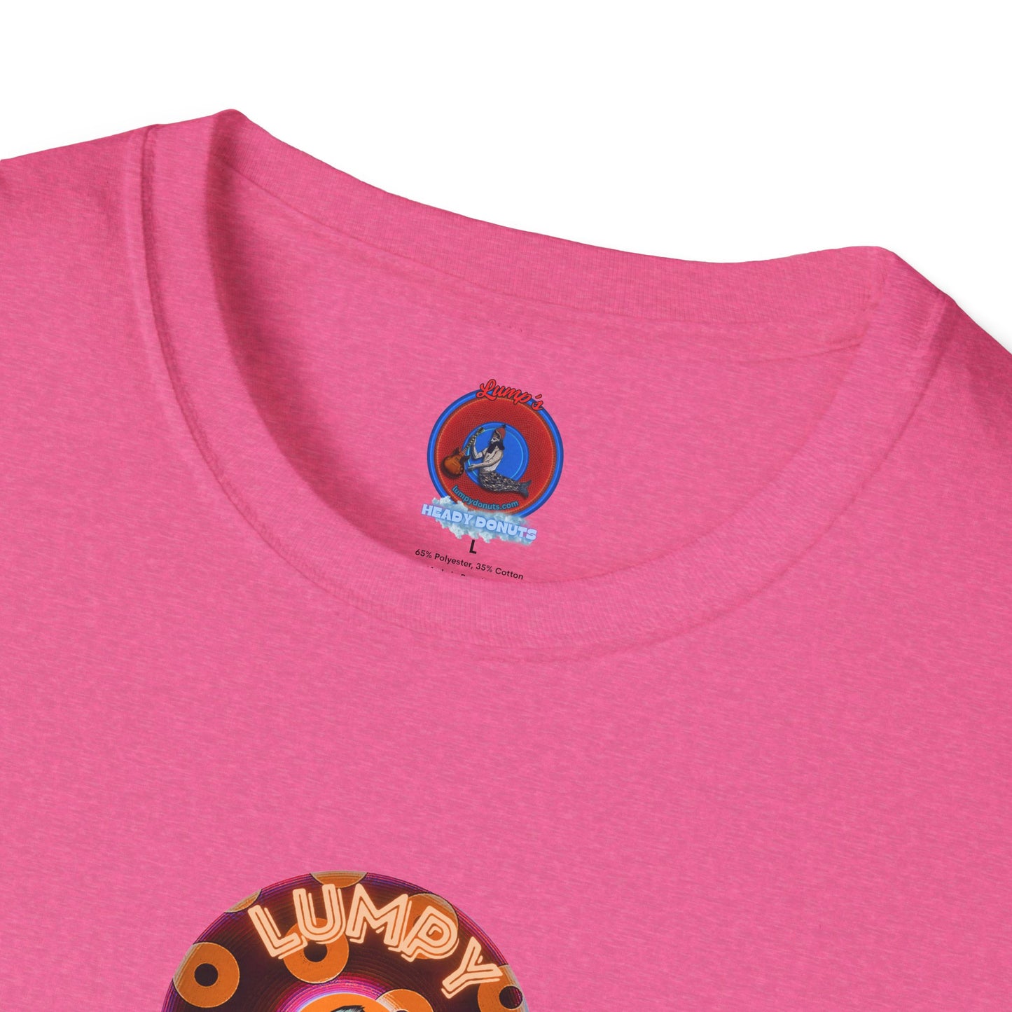 Coffee Traders Tee - Unisex Soft-Style - "Blastoff " - paradoxical donuts - variant 2 - logo front/mothership back