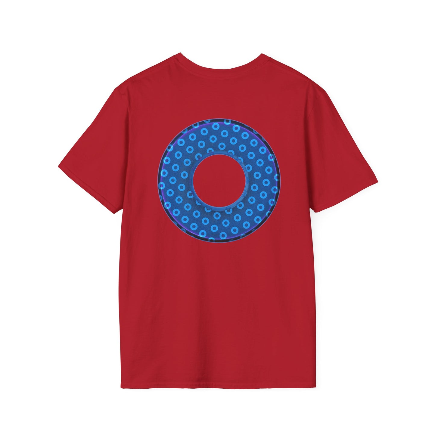 Plain Donuts/Unisex Soft-Style - "Plain Electric Paradoxical Donuts" - sky blue/dark blue donuts