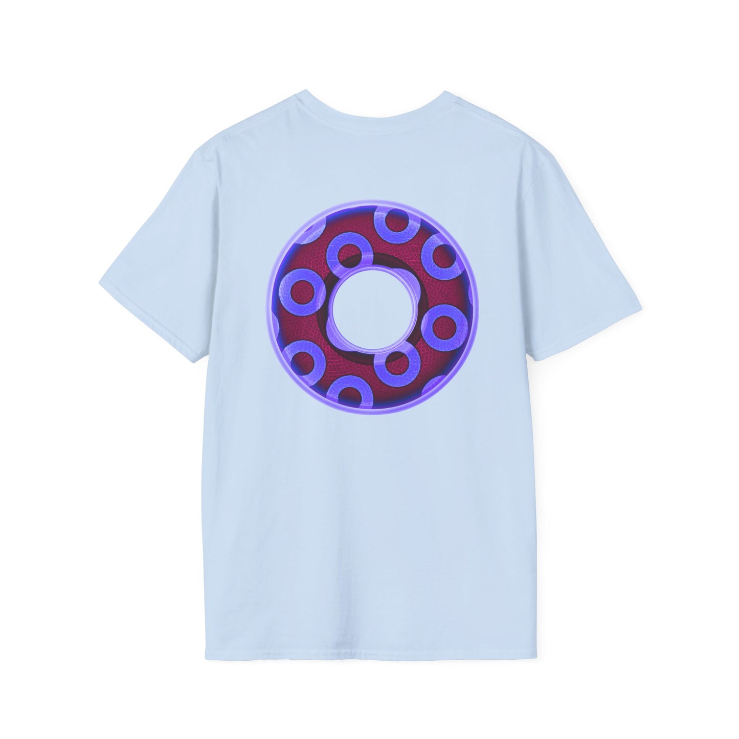 Plain Donuts/Unisex Soft-Style - "Plain Rustic Paradoxical Donuts" - violet/dark purple donuts