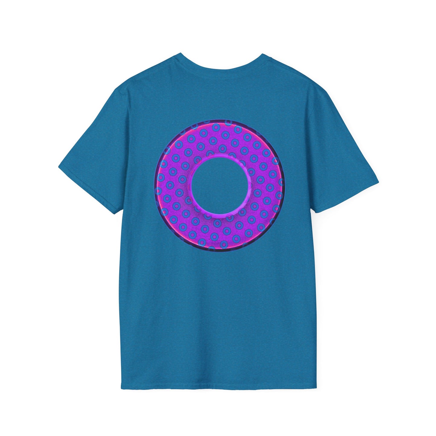 Plain Donuts/Unisex Soft-Style - "Plain Electric Paradoxical Donuts" - bright purple/royal blue donuts