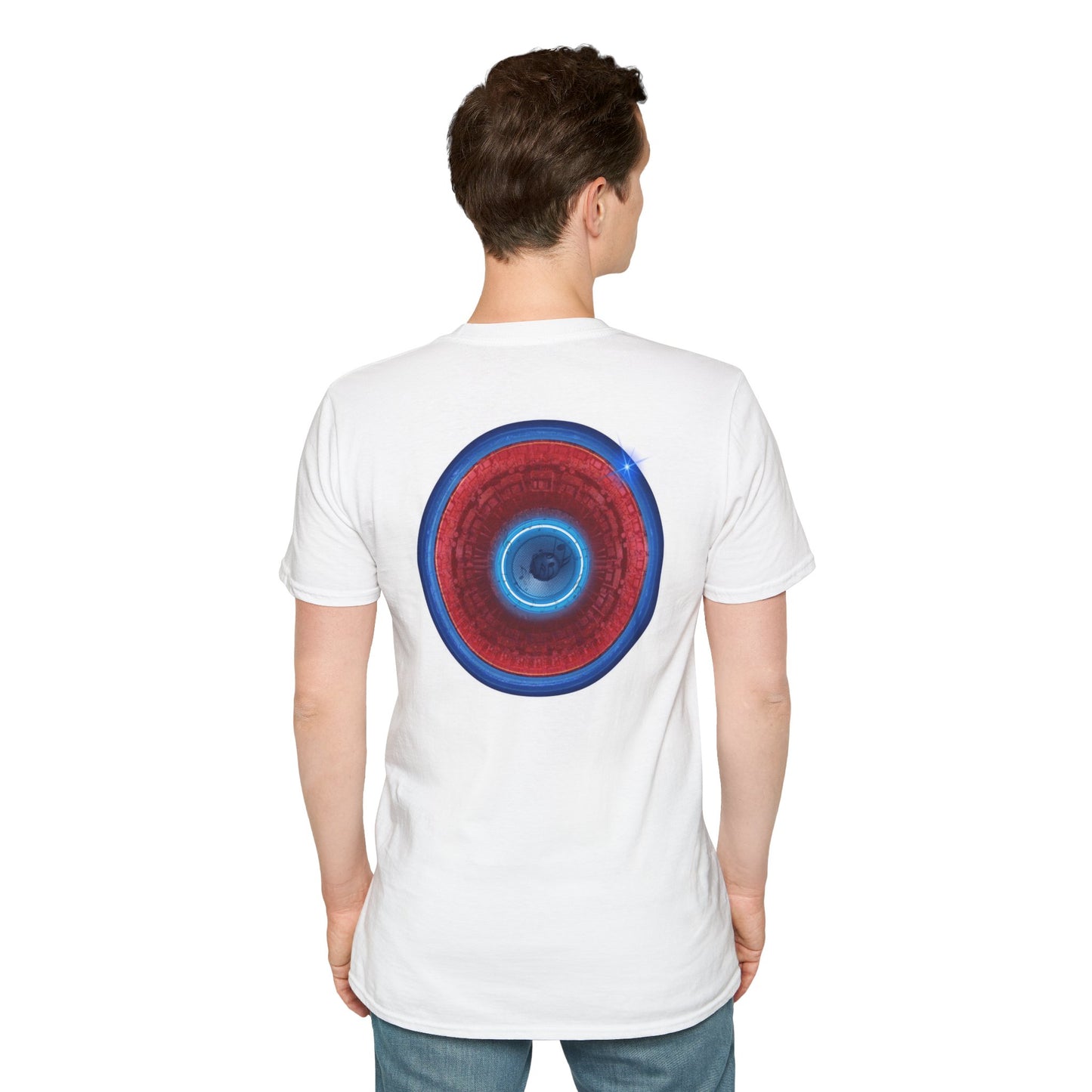 Classic Donut Tee - Unisex Soft-Style - "Homer's Perfect Donut" - series 1.0  - variant 2 - dark blue edging