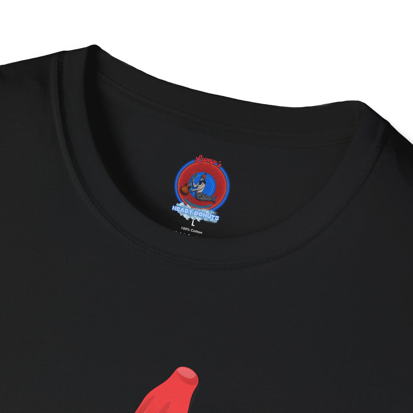 Classic Donut Tee - Unisex Soft-Style - "Blow this Popsicle Stand" - red/blue/cream - bomb pop