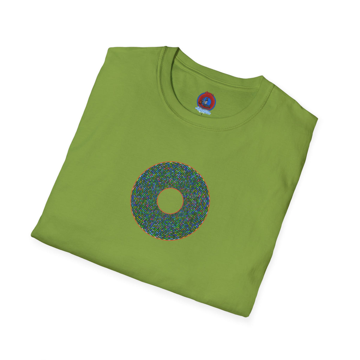 Donut Classic Donut Tee - Unisex Soft-Style - "The Pixilated Donut" - series 1.0 - multi-color donut
