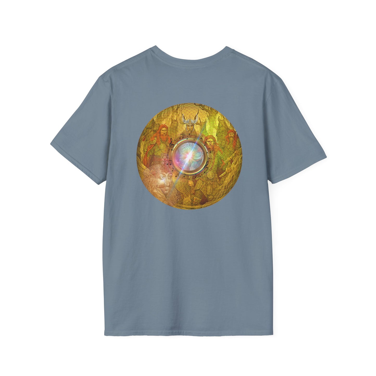 Classic Donut Tee - Unisex Soft-Style - "Vlad's Royal Donut Stash" - golden symmetrical donut