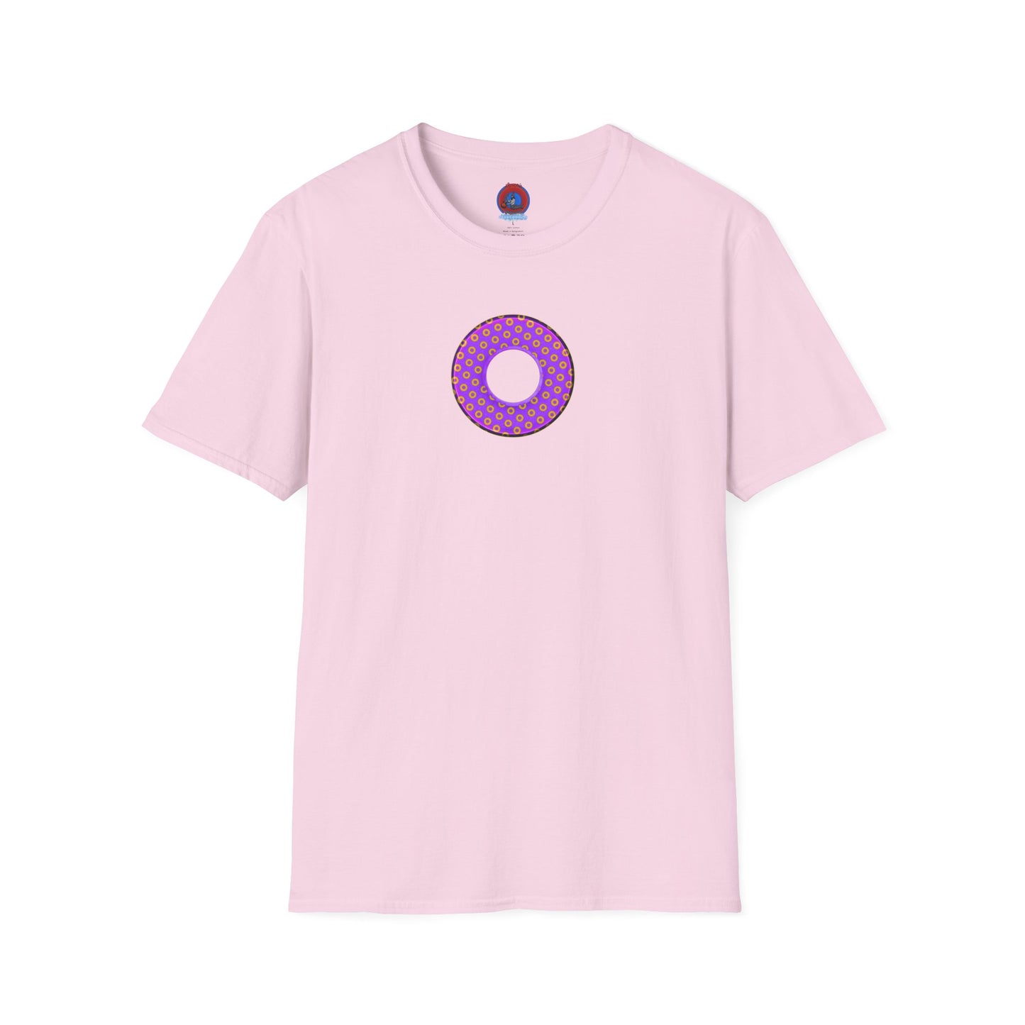 Plain Donuts/Unisex Soft-Style - "Plain Electric Paradoxical Donuts" - bright purple/magenta donuts