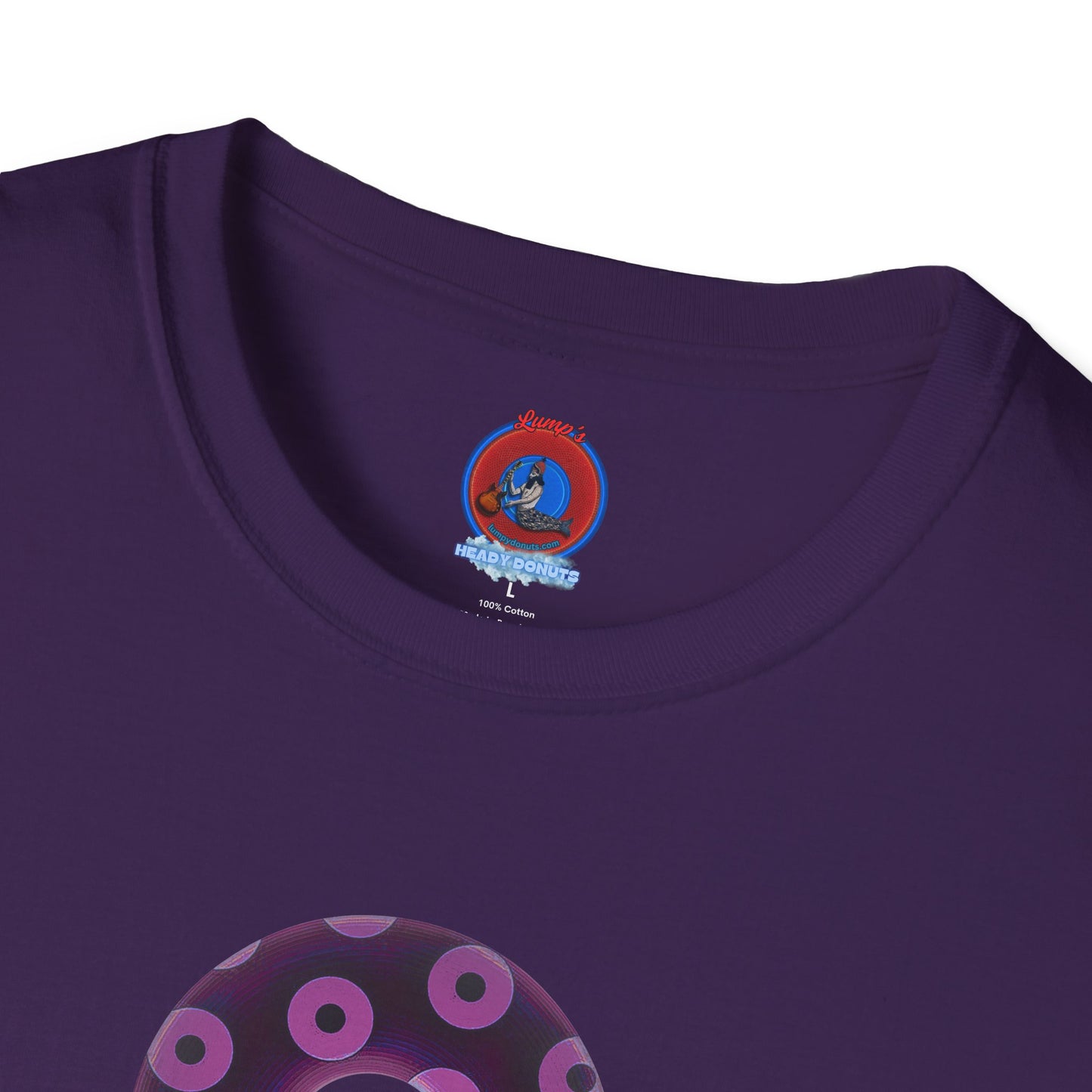 Plain Donuts/Unisex Soft-Style - "Plain Blimpy Paradoxical Donuts" - light purple/red violet donuts