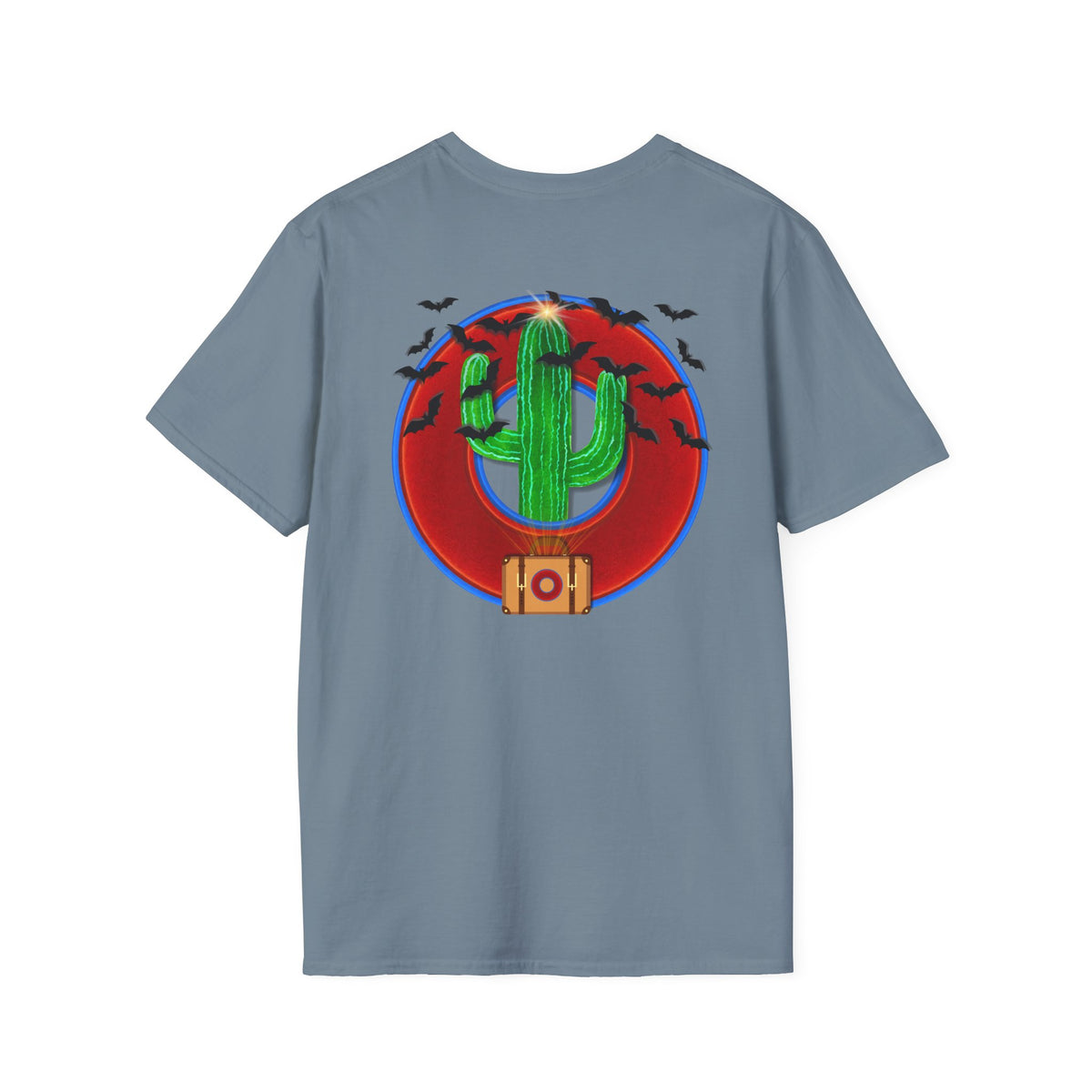 Classic Donut Tee - Unisex Soft-Style - "Raoul Duke's Sinfully Delicious Donut" - vivid red donut