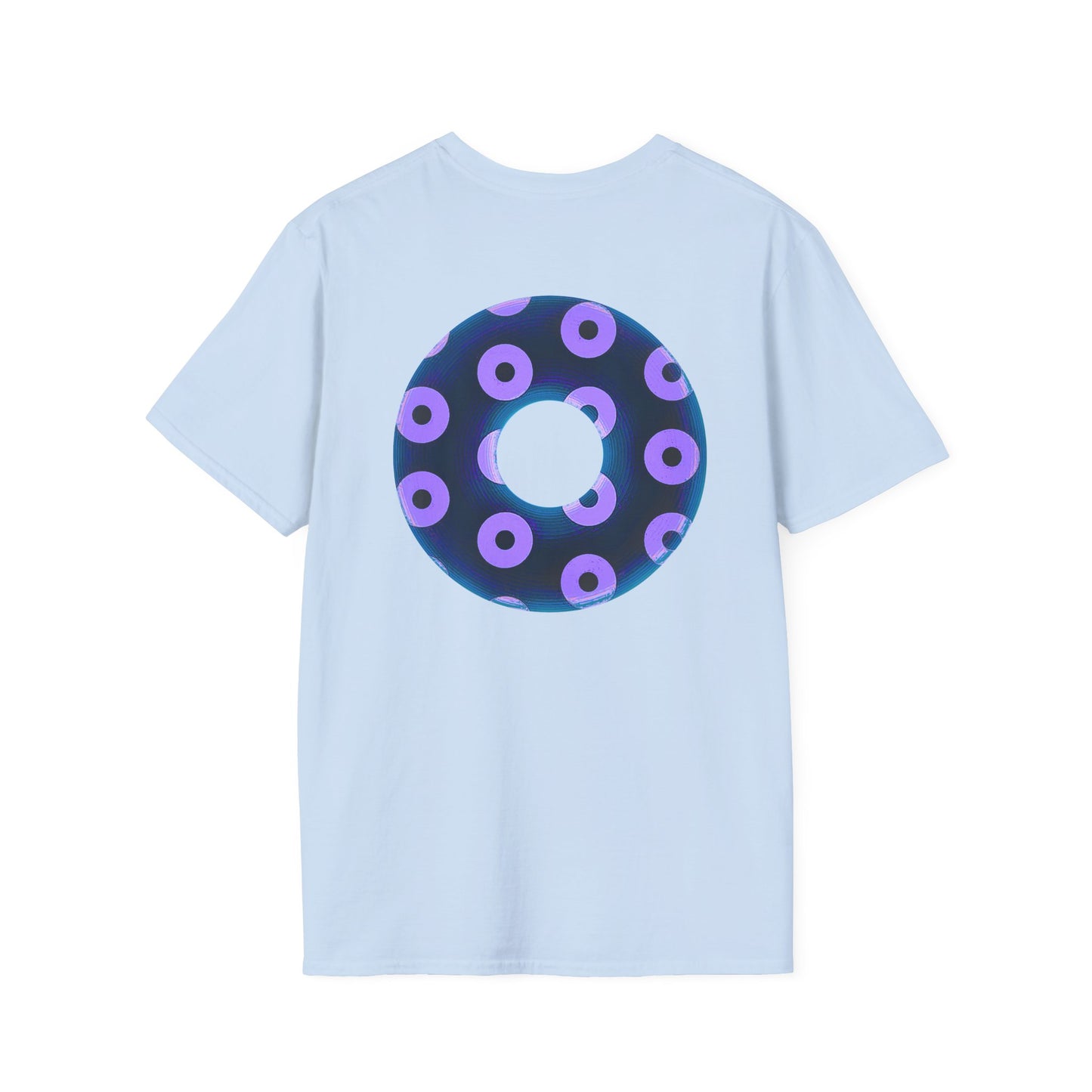 Plain Donuts/Unisex Soft-Style - "Plain Blimpy Paradoxical Donuts" - dark blue/light purple donuts