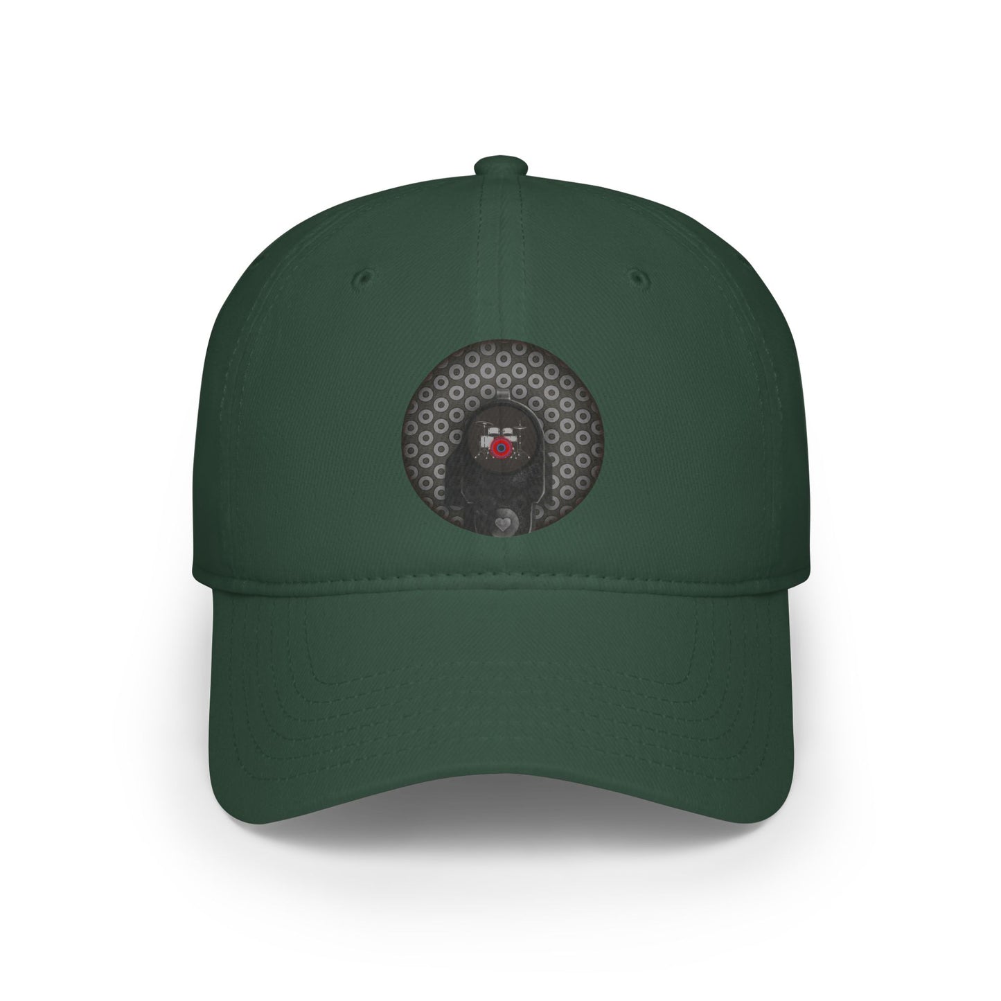 Lumpy Donut Baseball Cap - "Lifesaving Donut Cap" - paradoxical gray/dark gray donut w/